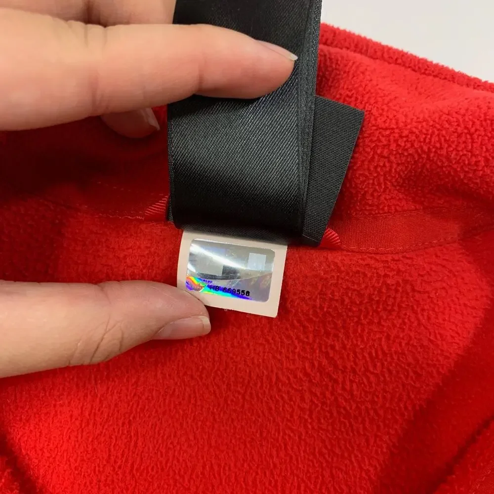 The North Face Fleece Mens M Medium Red Polartec‎ Tka 100 Microvelou Pullover